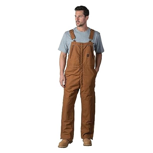 Walls Men's Frost Blizzard Pruf Insulated Bib Overall, Pecan, X-Large