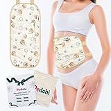 Pedobi Castor Oil Pack Wrap, Organic Cotton Flannel Castor Oil Packs, Reusable Castor Oil Pads Kit f