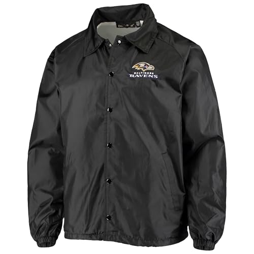 Image of Men's Royal Buffalo Bills Coaches Classic Raglan Full-Snap Windbreaker Jacket
