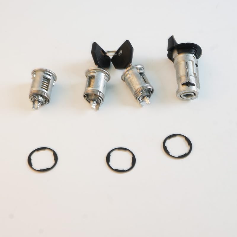 Ignition Switch Lock Cylinder with Door Lock & 2 Keys Compatible with Jeep Wrangler YJ Cherokee XJ 1990-1995, Grand Cherokee ZJ, Dodge Viper 92-93, Replaces# 17250.05, 924-908, 4720929K, 5161055AA