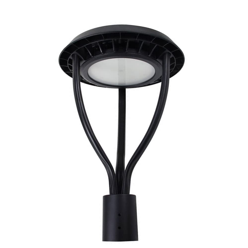 CHIUER 80W LED Outdoor Post Top Light Parking Lot Area Lighting Plaze Lighting Garden Lighitng 12000LM Type IV Distribution 5000k Daylight ETL DLC Lighting Facts (G4-80W)