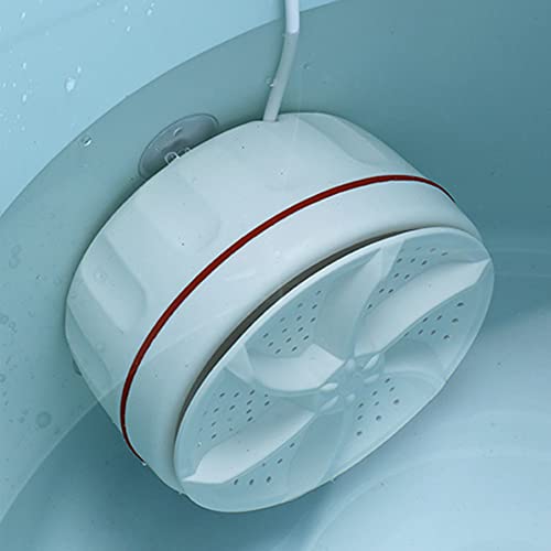 Portable Mini Washing Machine, Top Load, White, USB Powered, 1kg Capacity, Good Cleaning Efficiency