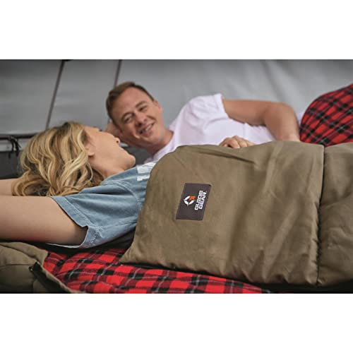 Guide Gear Canvas Hunter bolsa de dormir doble para 2 personas, 0 grados, algodón resistente, para adultos y niños, liviana y portátil para camping y senderismo miniatura 5