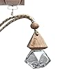 Car Perfume Diffuser Refillable Transparent Hanging Car Aromatherapy Empty Glass Diffuser with Wooden Caps | Perfume Perfume Diffuser Perfume Scent Diffuser #5
