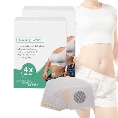 Ozempatch Abnehmpflaster, Pflanzliche Fettverbrennungs- und Taillenformungspflaster, Fettverbrennungspflaster für Bauchfett, Leichte Wellness-Pflaster, Körperformungsaufkleber (2 BOX)
