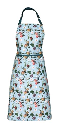 Tablier Fruit Dexam RHS Hooker en coton bio bleu pour adulte passionné de cuisine