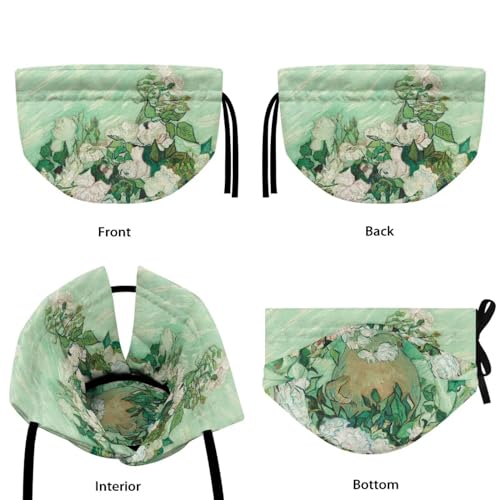 Image of Van Gogh White Rose Teapot Cozy Tea Pot Dust Cover Decorative Teapot Cover Kettle Protective Kitchen Accessory for Hotel Restaurant Tea Party, CZA18