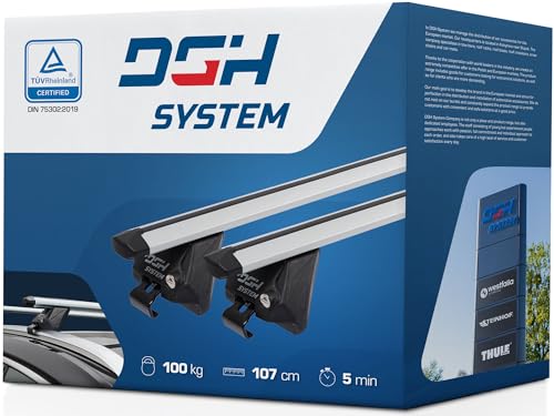 DGH SYSTEM Dachträger Autogepäckträger RELINGTRÄGER kompatibel mit BMW 3ER F31 Kombi 2012-2018 max 100 kg 112 cm Aluminium