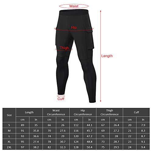 Ajcoflt Calças esportivas masculinas Leggings de secagem rápida respirável Calças de ginástica Leggi