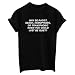 LOOKFACE Funny T-Shirt Teen Girl Cute Summer Street Tee Tops Black Medium
