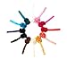 Ema Jane - Double Satin Silk Rosettes Glued Securely to Soft Iridescent Stretchy Headbands (12 Pack)