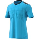Ventilationszonen adidas Herren UCL Referee Trikot, Bright Cyan, L