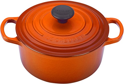 Le Creuset Enameled Cast Iron Signature Round Dutch Oven, 2 qt., Flame