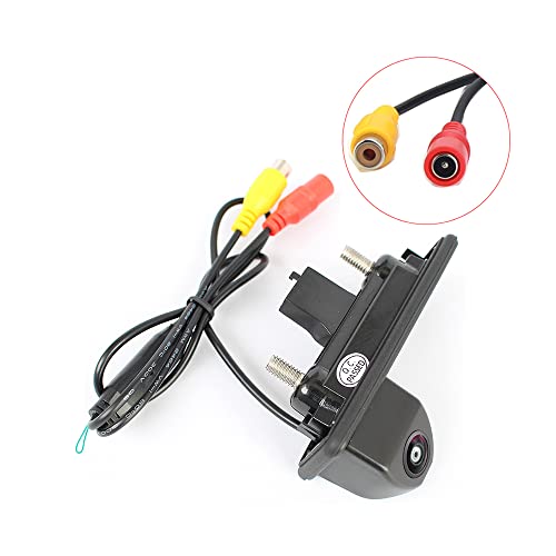 Image of Vlicevrn CCD Car Rear View Camera Trunk Handle with Fish Eye Lens Night Vision Backup Parking Camera Waterproof IP68 Vehicle Camera for Audi A1 /A4L /Q3 /Q5 /S5 /A8L /A6L /A3 Hatchback /VW /Skoda