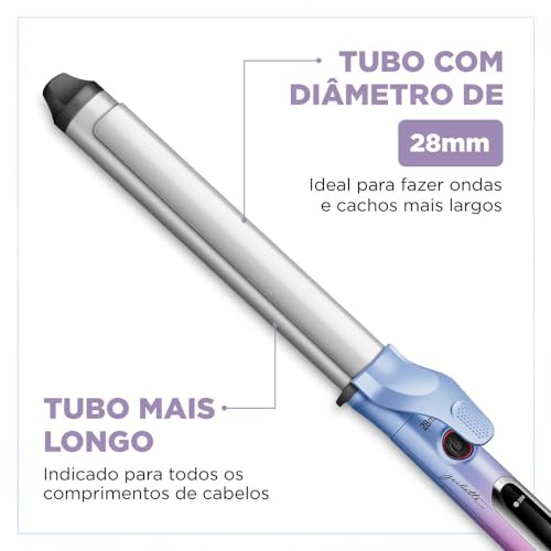 Modelador de Cachos By Juliette, Mondial, Azul/Rosa, 70W, Bivolt - MC-JU-03