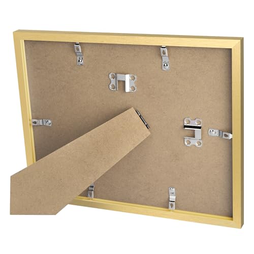 Image of upsimples Certificate Frame, 8.5 by 11 Diploma Frames, 1 Pack, Gold | Clear Plexiglass, 8.5x11 Document Degree Frames for Gallery Wall and Tabletop, Graduation Gift