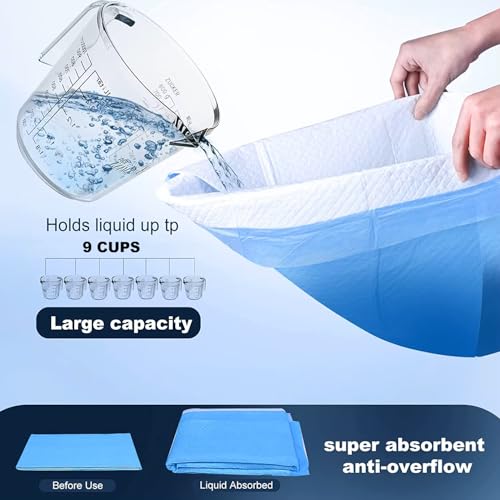 Image of Aurora Pet Ultra-Absorbent Puppy Pee Pads - XL 24x35 Inch, Leak-Proof & Quick-Dry Potty Training Pads (20-Pack), Extra-Large Protection for Puppies & Dogs - Blue & White