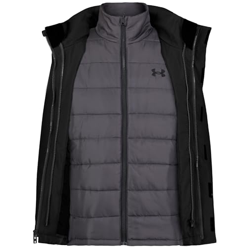 Image of Under Armour Boys' Westward 3-in-1 Jacket, Removable Quilted Liner & Hood, Windproof & Water Repellant