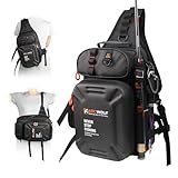 ARCWOLF タックルバッグ 釣りバッグ 大容量 防水 軽量 収納ポケット多数 ルアー 釣り道具 フィッシング アウトドア