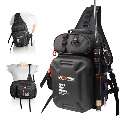 ARCWOLF タックルバッグ 釣りバッグ 大容量 防水 軽量 収納ポケット多数 ルアー 釣り道具 フィッシング アウトドア