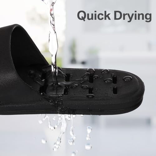 6 Pairs Shower Shoes Bulk for Women Men Quick Dry Non Slip Shower Slippers with Drain Holes for Men Bathroom Slippers Comfort Slides Sandals for Home3