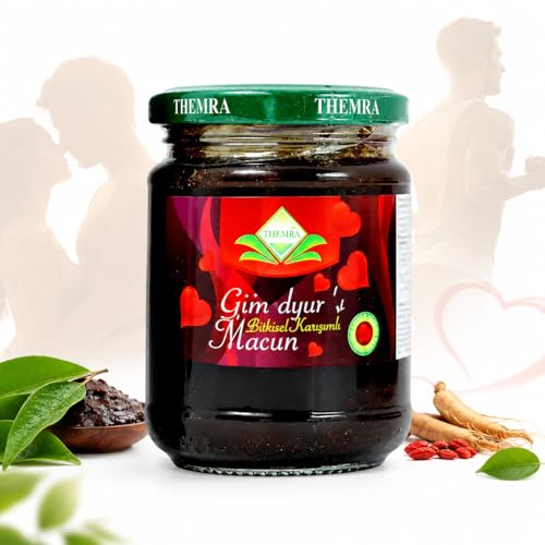 Miel Aphrodisiaque Puissant - Macun Vitalisant 240 g - Formule Concentrée au Miel et Extraits de Plantes - Énergie, Vitalité, Tonus et Bien-Être - Homme et...