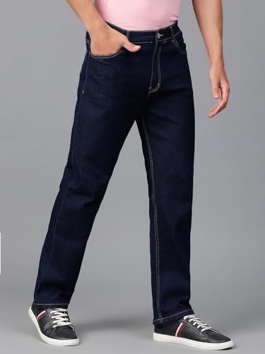 Image of KOTTY Men's Slim Fit Stretch Denim Jeans - Casual Street Style, All-Season Comfort