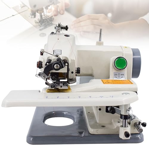 Máquina De Puntada Invisible De Escritorio, 1200 RPM Máquina De Hacer Palanca En Los Bordes Multifuncional Portátil Máquina De Coser De Accionamiento Directo Semiautomática para Puños