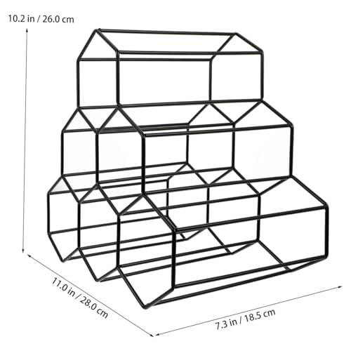 Soporte para Botellas Zerodeko Geométrico Negro miniatura 2