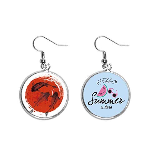 Pendientes de sandía para lucir en terrazas de verano y playas