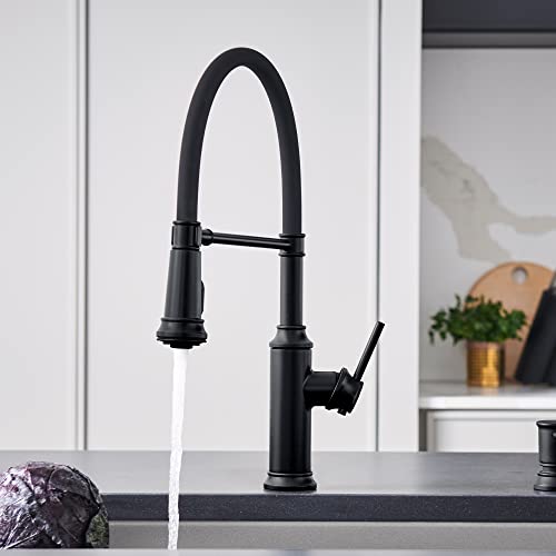 Image of Blanco Empressa Semi-Pro Kitchen Faucet 1.5 GPM, Matte Black