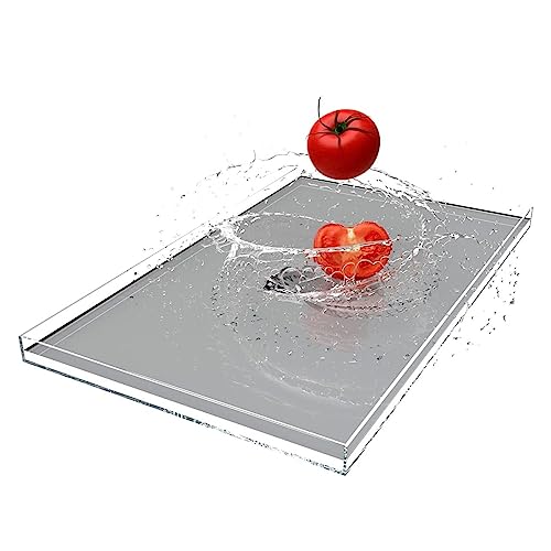 Altezza 5 cm 1.97 Vassoio per riprese di oggetti fotografici galleggianti in acrilico vetrina per esposizione serbatoio per acque poco profonde trasparente scatola per cosmetici per alimenti por