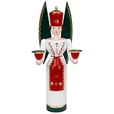 Seiffener Volkskunst Schalling | Lichterfiguren Erzgebirgsfiguren | Erzgebirgskunst Weihnachtsfiguren | Engel farbig 29 cm