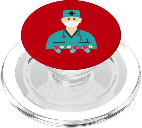 Stéthoscope Docal PopGrip MagSafe amovible au motif médical drôle