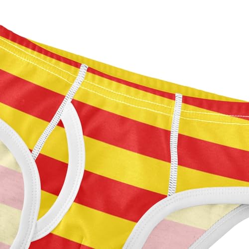 Red Yellow Stripe Toddler Boy's Underwear 2T4
