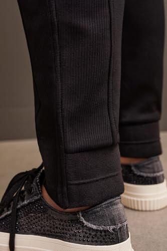 Tribal womens Women's Combo Fabric Moto Jogger4