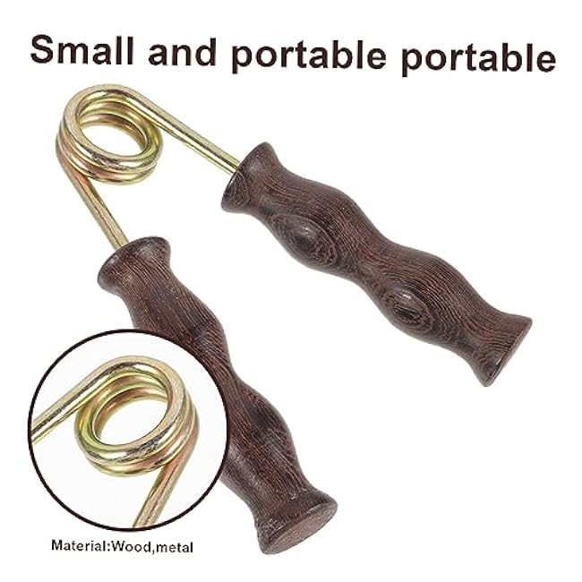 1 Pair Heavy Duty Wood Tools Forearm Workout Practical Finger Exerciser Gripper for Muscle Training Adult Tools for Men Hand Gripper Hand Man Grabbing Wooden Handle