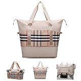 Travel Duffel Bags for Women,Large Capacity Carry On Tote Bag,Expandable Sports Gym Bag With Trolley