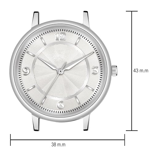 Image of Acnos 6 Colors Dial Leather Strap Quartz Analog Watch for Women - Classic & Stylish