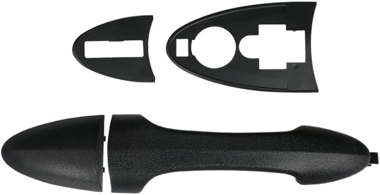 TQPONLY Exterior Door Handle for 2000-2007 Ford Focus/2001-2006 Mazd-a Tribute-Front Right&Rear Left/Right Replacement Without Keyhole,Outer Door Handle Assembly (Texture Black) FR/RL/RR