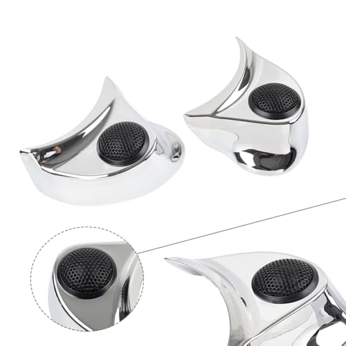 SIKUAI 1pair Speaker Pods Tweeter Spacer ABS Chrome Motorbike miniatura 2