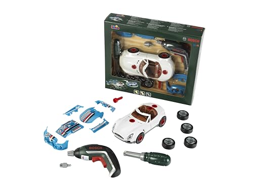 Theo Klein 8630 Bosch Car Tuning-Set | Zerlegbares Auto mit Tuning Zubehör | Mit batteriebetriebenem Akkuschrauber | Verpackungsmaße: 30cmx6,5cmx25cm Motorikspielzeug|Spielzeug für Kinder ab 3 Jahren