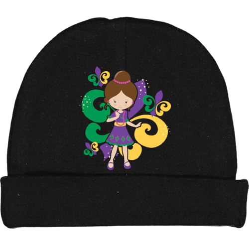 inktastic Mardi Gras Girl Baby Beanie Hat