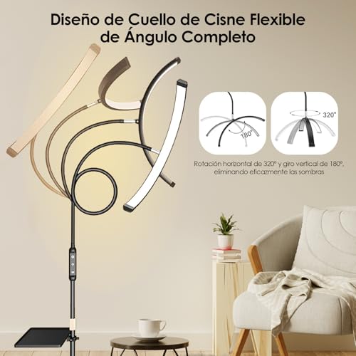 Lámpara cosmética Tomshine para evitar la fatiga ocular en extensiones de pestañas 2