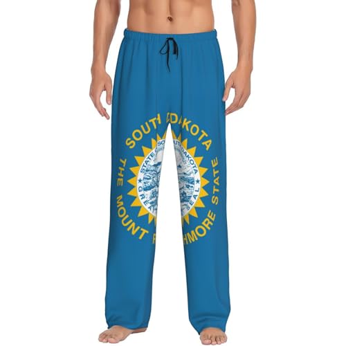 Pantalon de pyjama pour homme avec poches vêtement de nuit confortable grand et grand imprimé