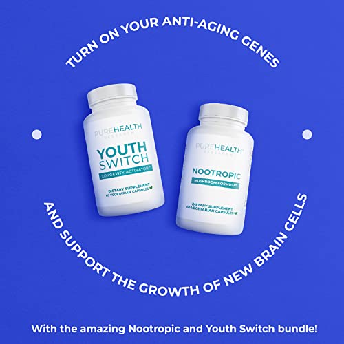 PureHealth Research Youth Switch and Nootropic Mushroom Bundle #TOP17