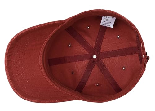 Image of Vintage Washed Cotton Baseball Caps Men Women Adjustable Unstructured Low Profile Dad Hat