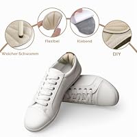 Flintronic 2 Paar Sneaker Reparatur Patch, Fersen Patch, Schuhe Ferse Reparatur Sneaker, Leder Fersenschutz, Fersenpolster Reparatur für die Meisten Arten, Aprikose – Ansicht 8