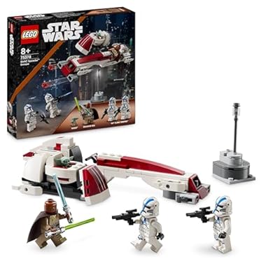 LEGO Star Wars La Fuga del BARC Speeder  Giocattolo da Costruire dal Film The Mandalorian  Giochi per Bambini da 8 Anni con il Personaggio di Grogu  Baby Yoda  e la Minifigure di Kelleran Beq 75378