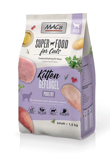 Mac's Cat Premium Trockenfutter für Katzen 1,5 kg (Aves Kitten Kätzchen)